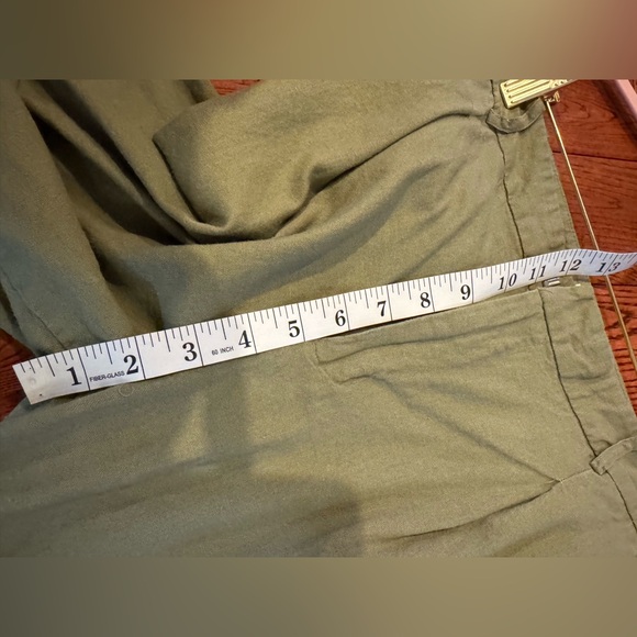 Zara Women Chinos Linen Cropped Pants S - Picture 5 of 8